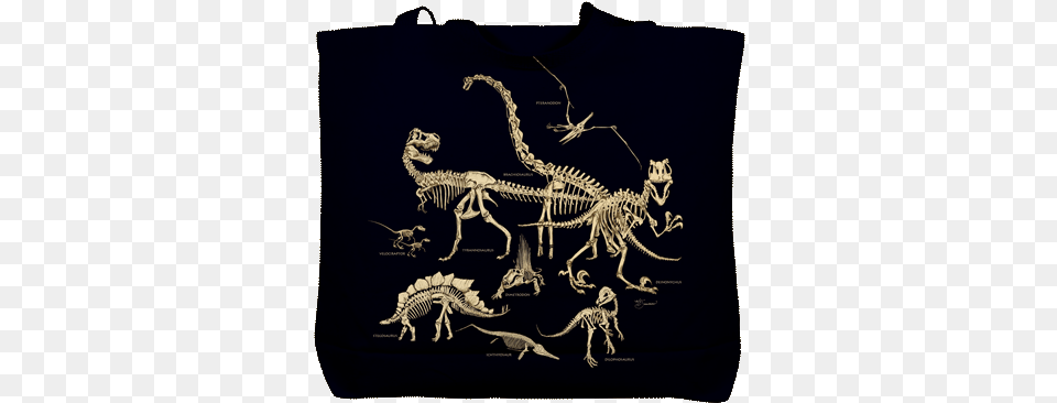 Dinosaur Bones Canvas Tote T Shirt, Animal, Reptile Png