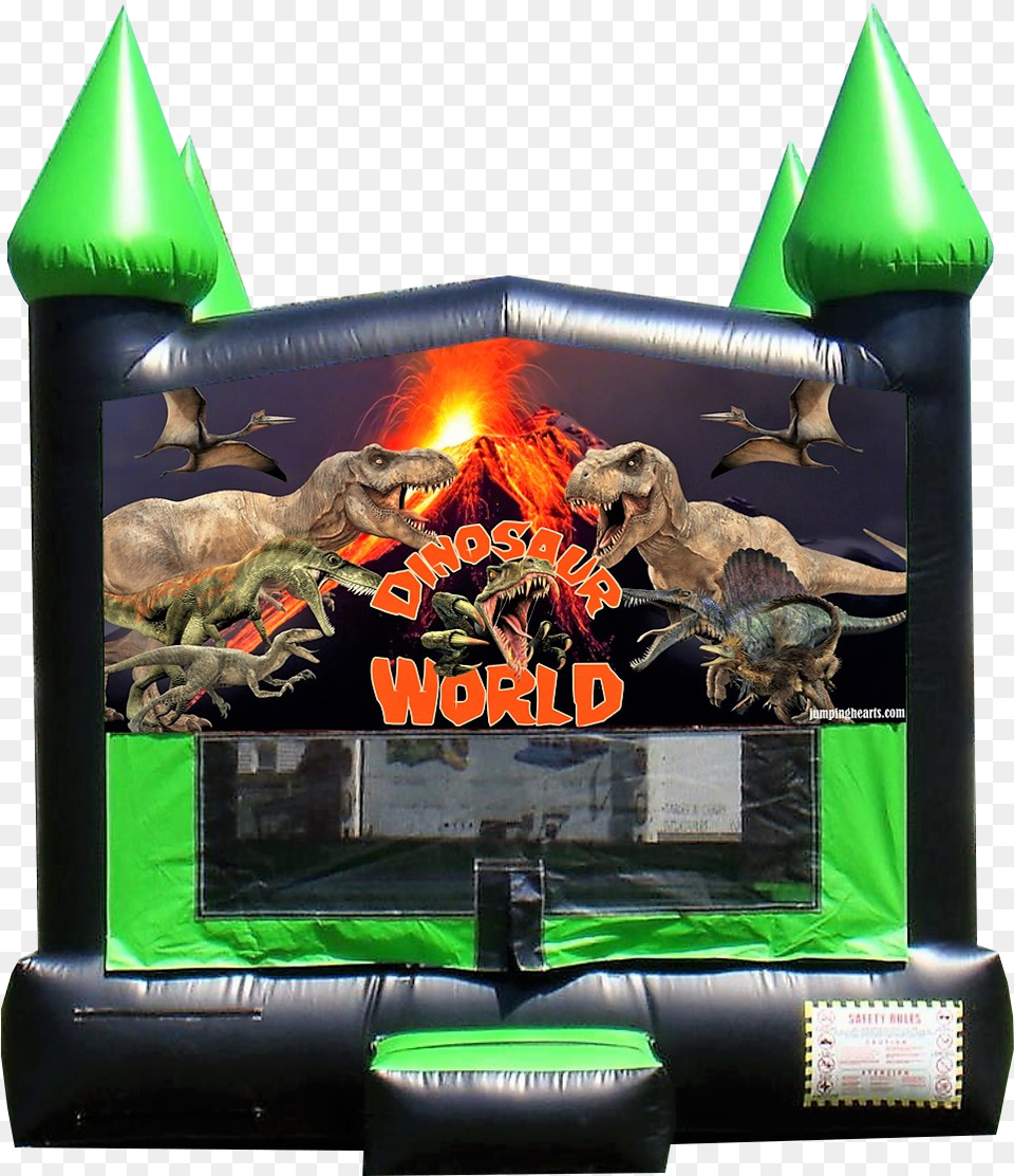 Dinosaur Bounce House Inflatable, Animal, Reptile, Lizard, Fish Png