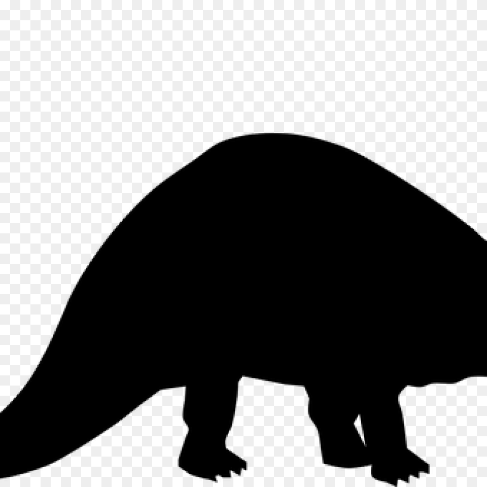 Dinosaur Clip Art Black And White All About Clipart, Gray Png Image