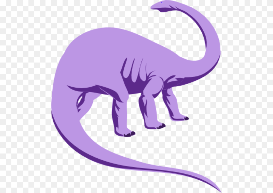Dinosaur Clip Art Purple Brontosaurus Brown, Animal, Mammal, Wildlife Png Image