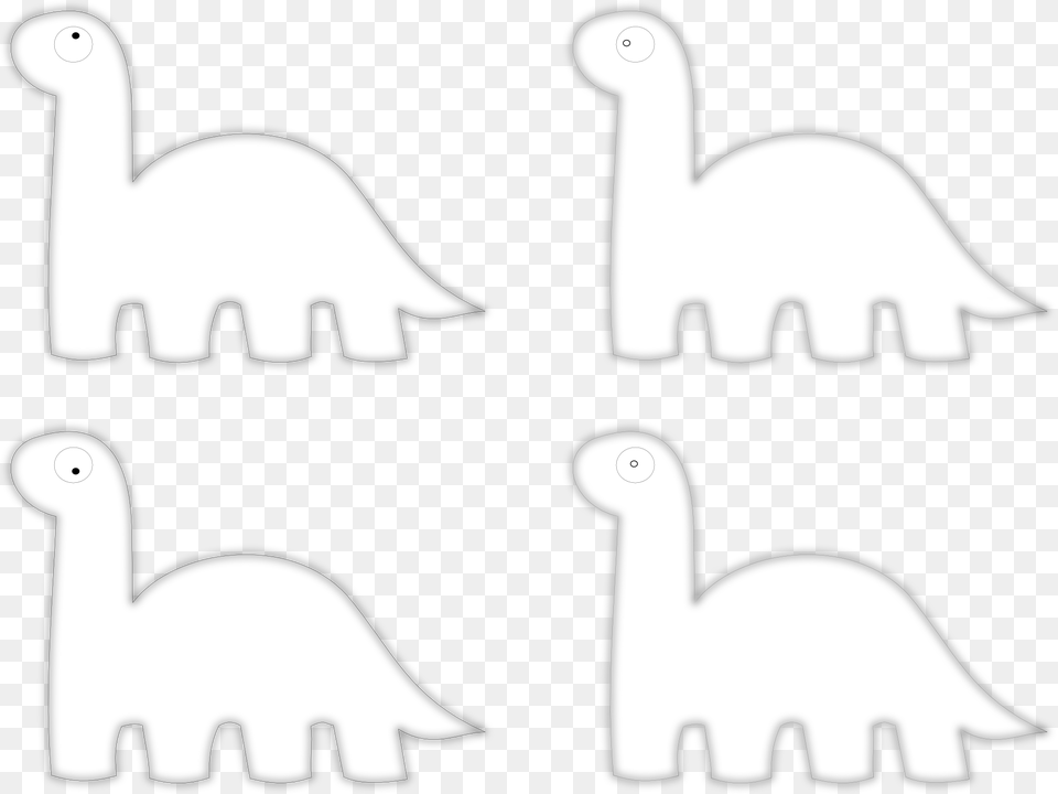 Dinosaur Clipart Black And White Dino Icon White, Animal, Bird, Goose, Waterfowl Png Image