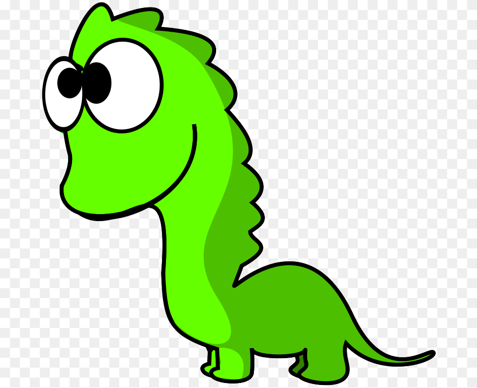 Dinosaur Clipart Black And White Lady, Green, Animal Free Transparent Png