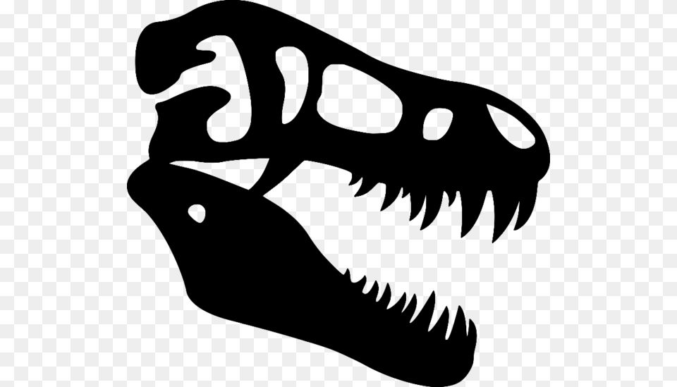 Dinosaur Clipart Skull Dino Skull Clip Art, Gray Free Png Download