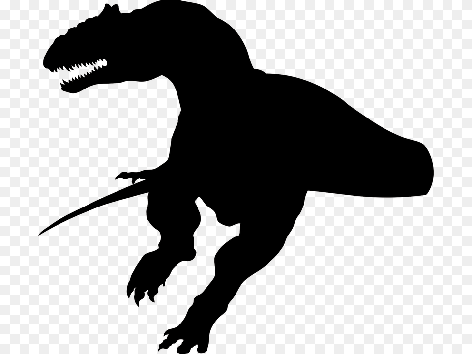 Dinosaur Dino The Silhouette No Background Gad Dinosaur Silhouette Background, Animal, Reptile, T-rex Free Transparent Png