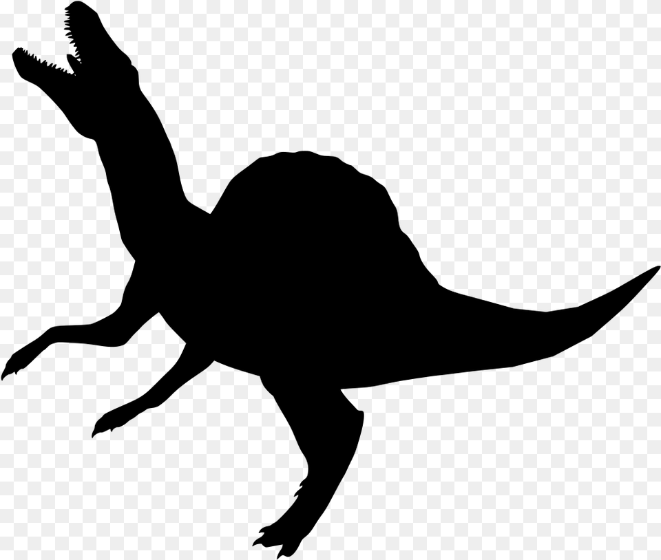 Dinosaur Sombra Jurassic Park Dinossauro, Gray Free Png Download