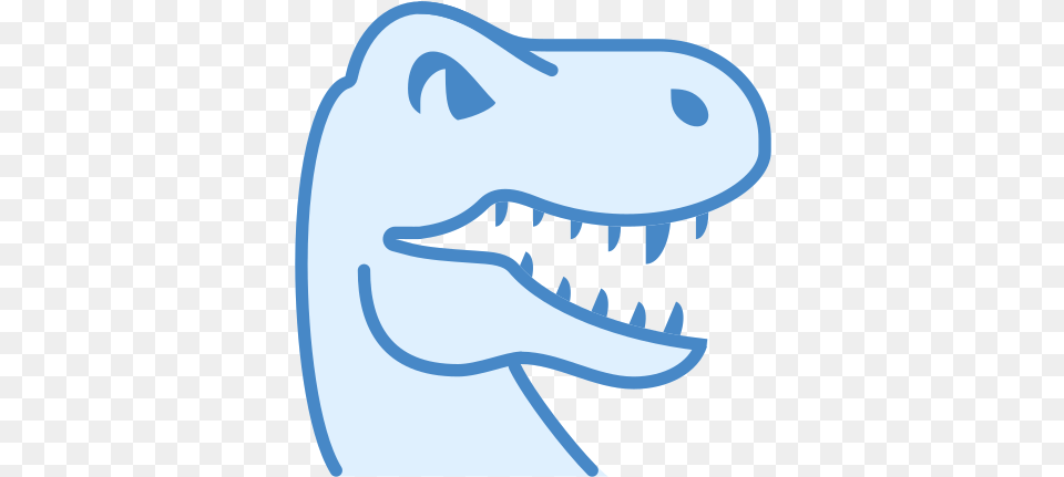 Dinosaur Icon In Blue Ui Style Dinosaurio Icon, Animal, Reptile, Fish, Sea Life Png