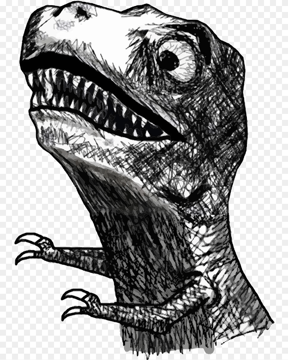 Dinosaur Rage Face Download, Art, Drawing, Animal, Reptile Png Image