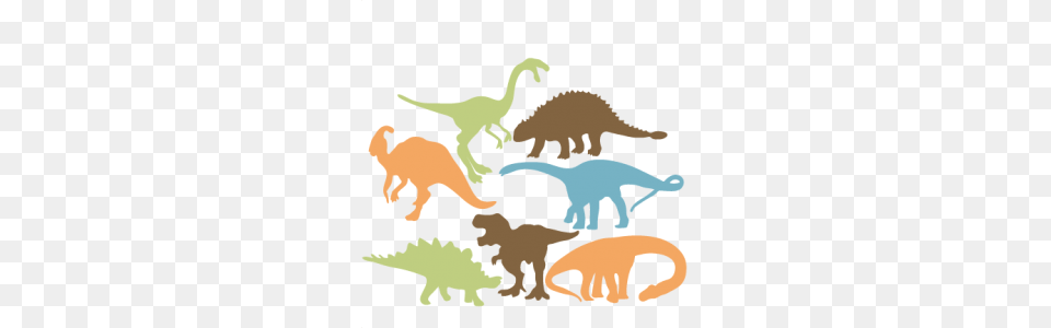 Dinosaur Silhouette Set My Miss Kate Cuttables, Animal, Reptile, T-rex Free Png Download