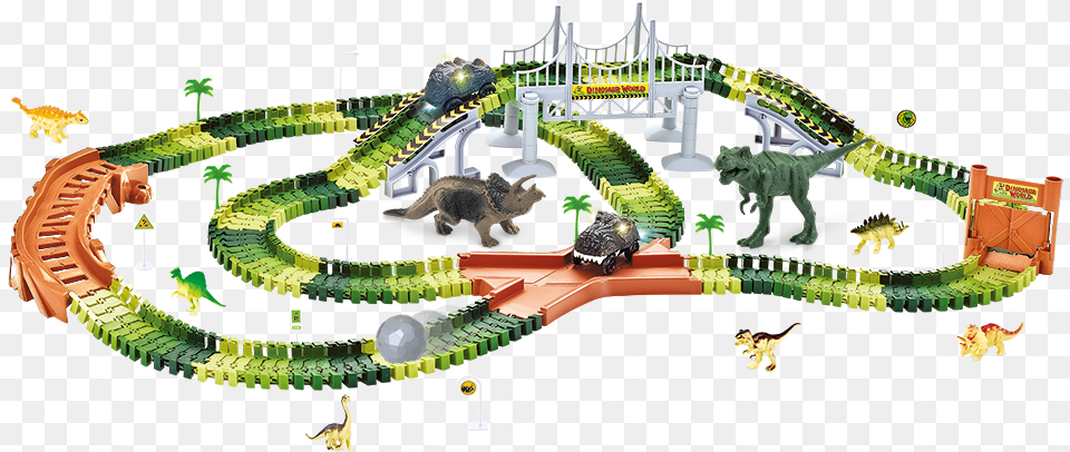 Dinosaur Toys Illustration, Amusement Park, Fun, Roller Coaster, Animal Free Png Download