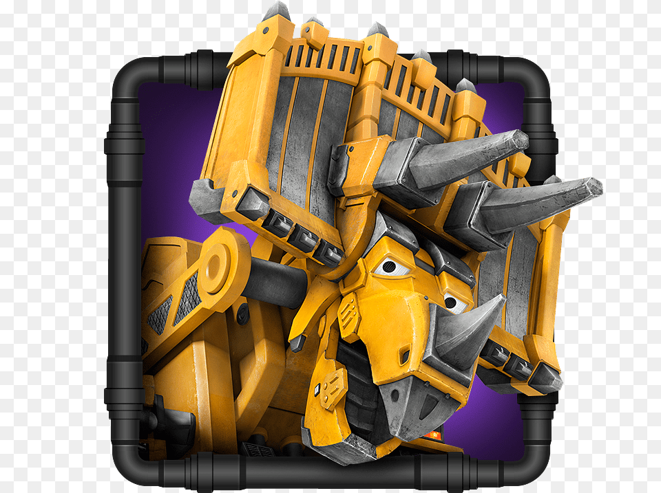 Dinotrux Character Dozer Thumbnail, Machine, Motor, Engine, Bulldozer Free Png