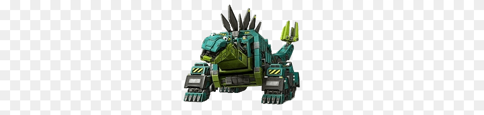 Dinotrux Character Garby, Grass, Plant, Bulldozer, Machine Free Png