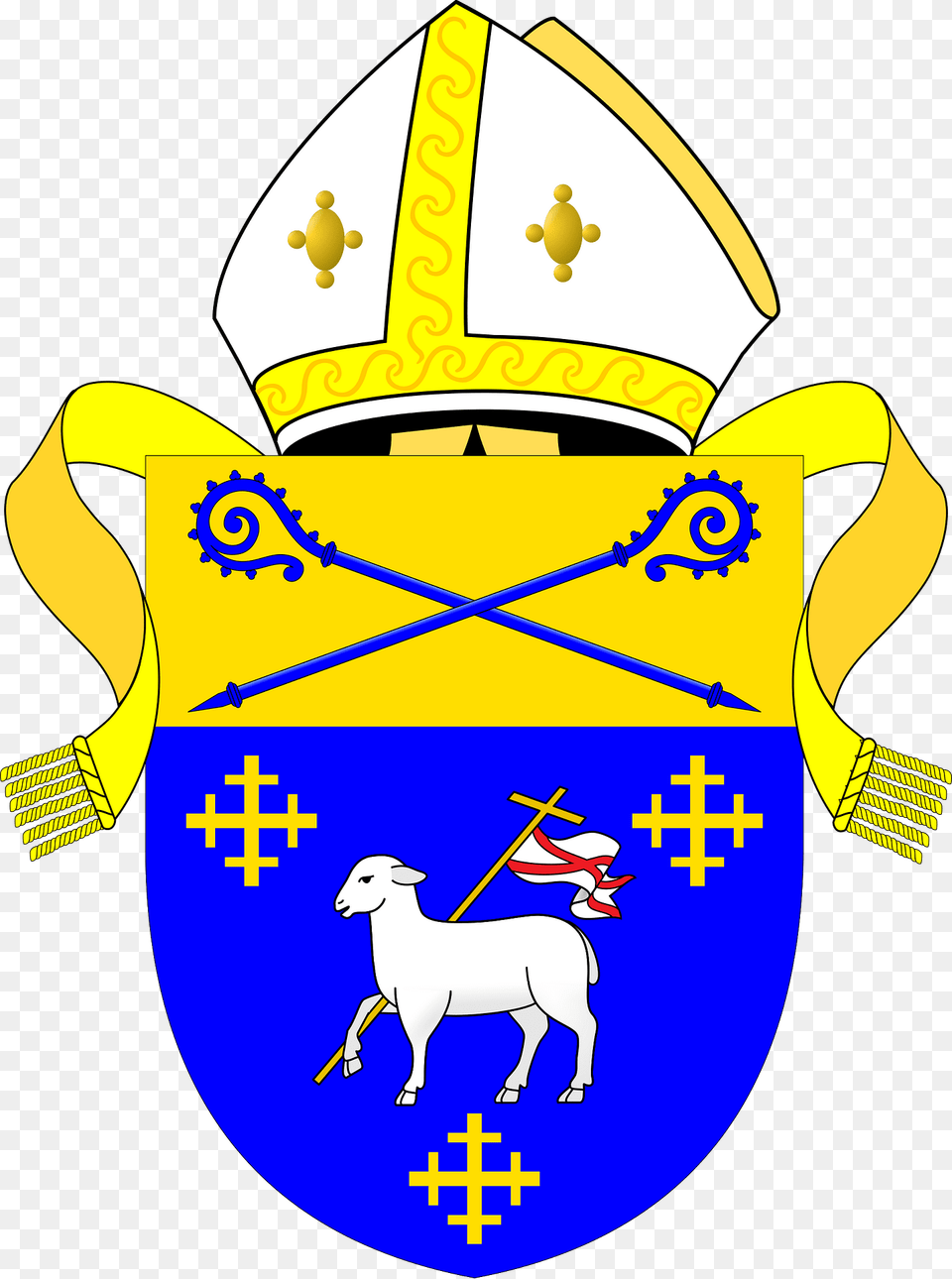 Diocese Of Connor Arms Clipart, Animal, Livestock, Mammal, Sheep Png Image