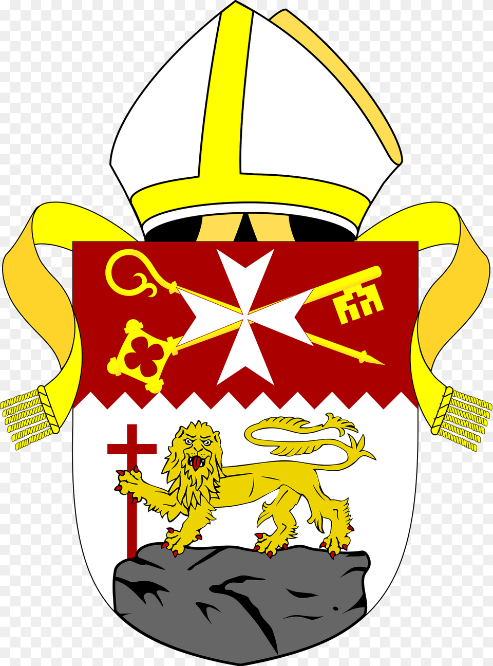 Diocese Of Gibraltar Arms Clipart, Emblem, Symbol Png Image