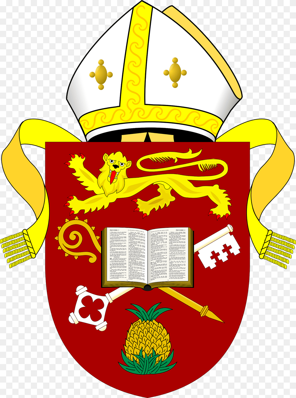 Diocese Of Jamaica And The Cayman Islands Arms Clipart, Armor, Shield, Dynamite, Weapon Free Png Download