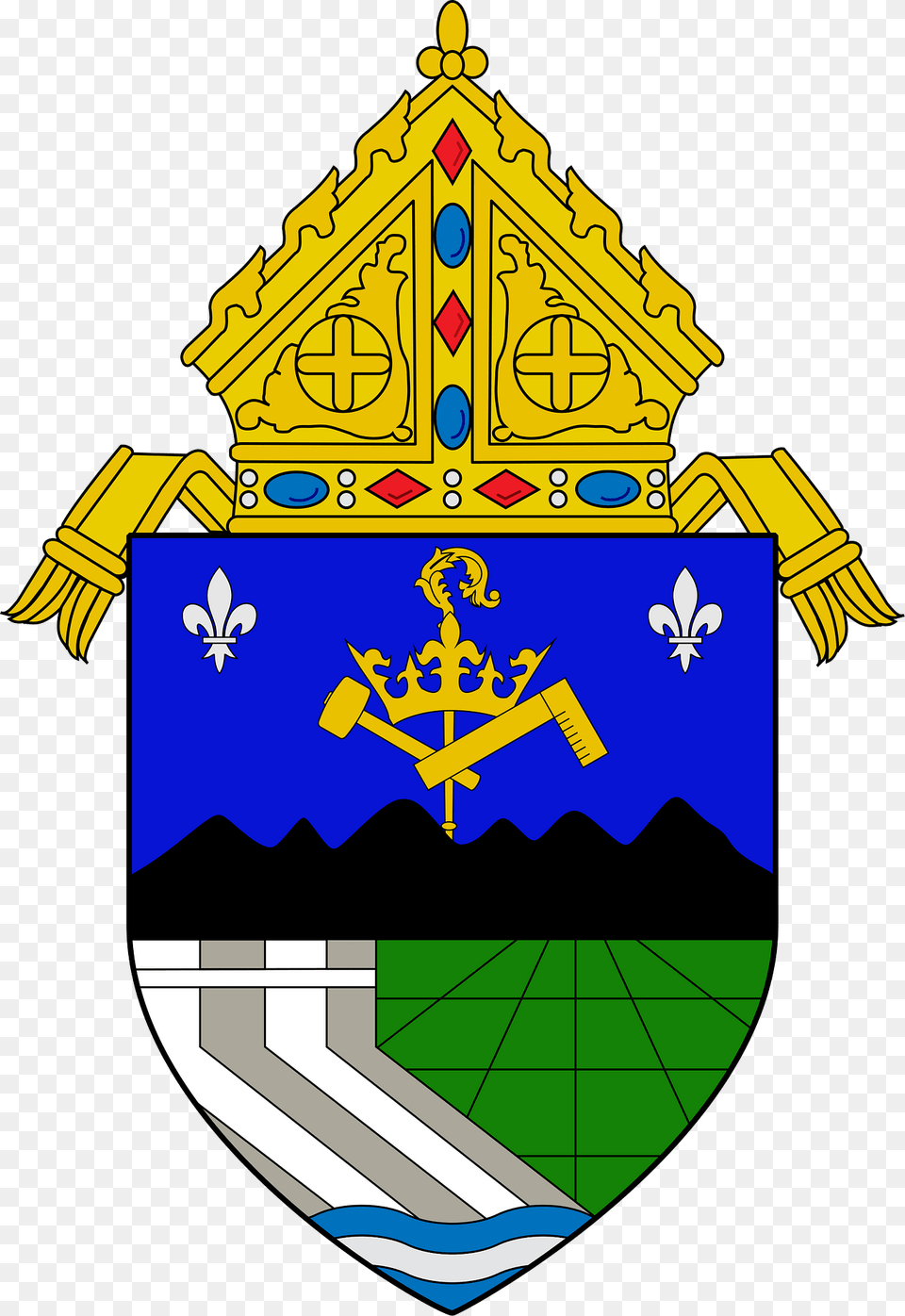 Diocese Of San Jose Nueva Ecija Coat Of Arms Clipart, Armor, Shield, Logo Png Image