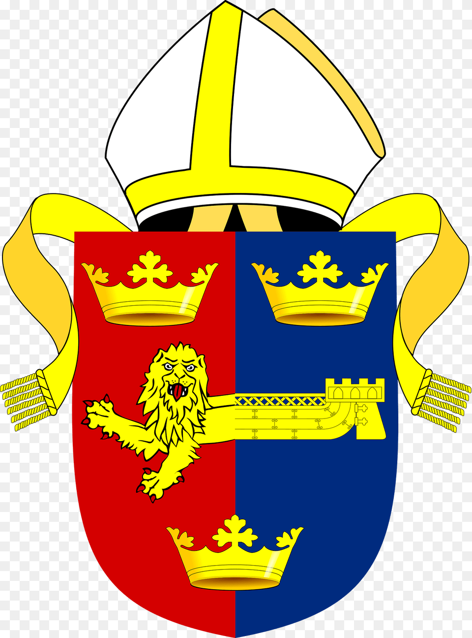 Diocese Of St Edmundsbury And Ipswich Arms Clipart, Armor, Animal, Lion, Mammal Png