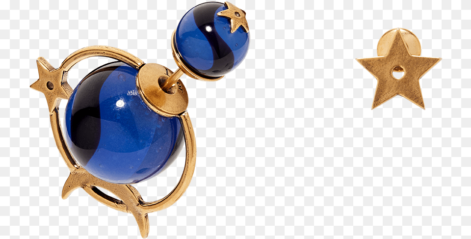 Dior Tribales Astre Lunaire Bleue Dior Dior Tribales Earrings, Accessories, Jewelry, Earring, Gemstone Free Png