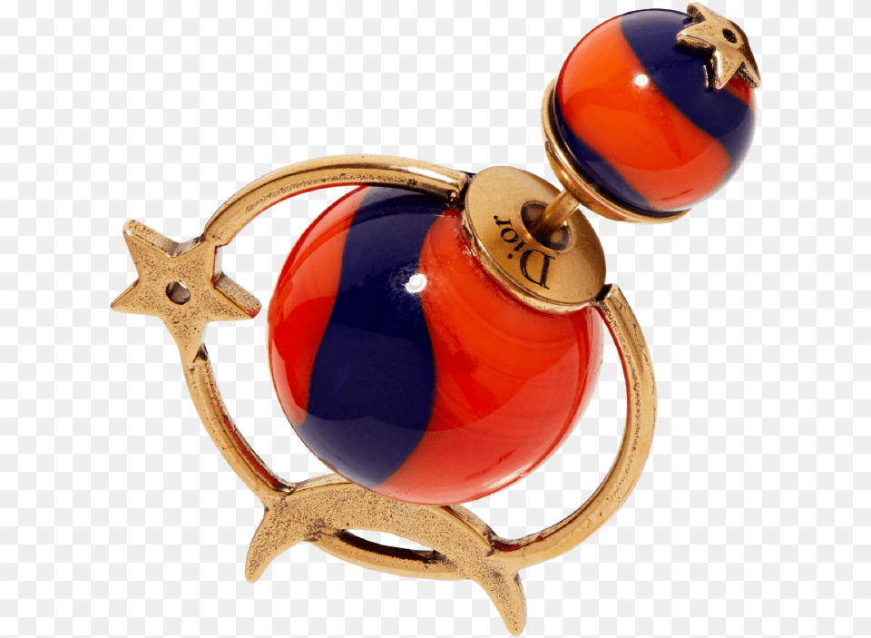 Dior Tribales Astre Lunaire Orange Dior Star And Moon Earrings, Accessories, Sphere, Jewelry Png Image