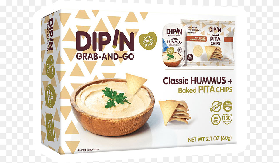 Dip In Classic Hummus Elma Farms, Bread, Food, Pancake Png