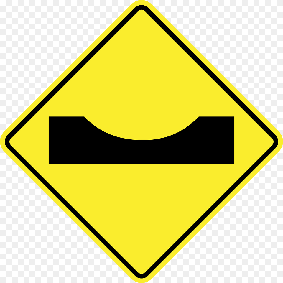 Dip In Road Sign In Argentina Clipart, Symbol, Road Sign Png Image
