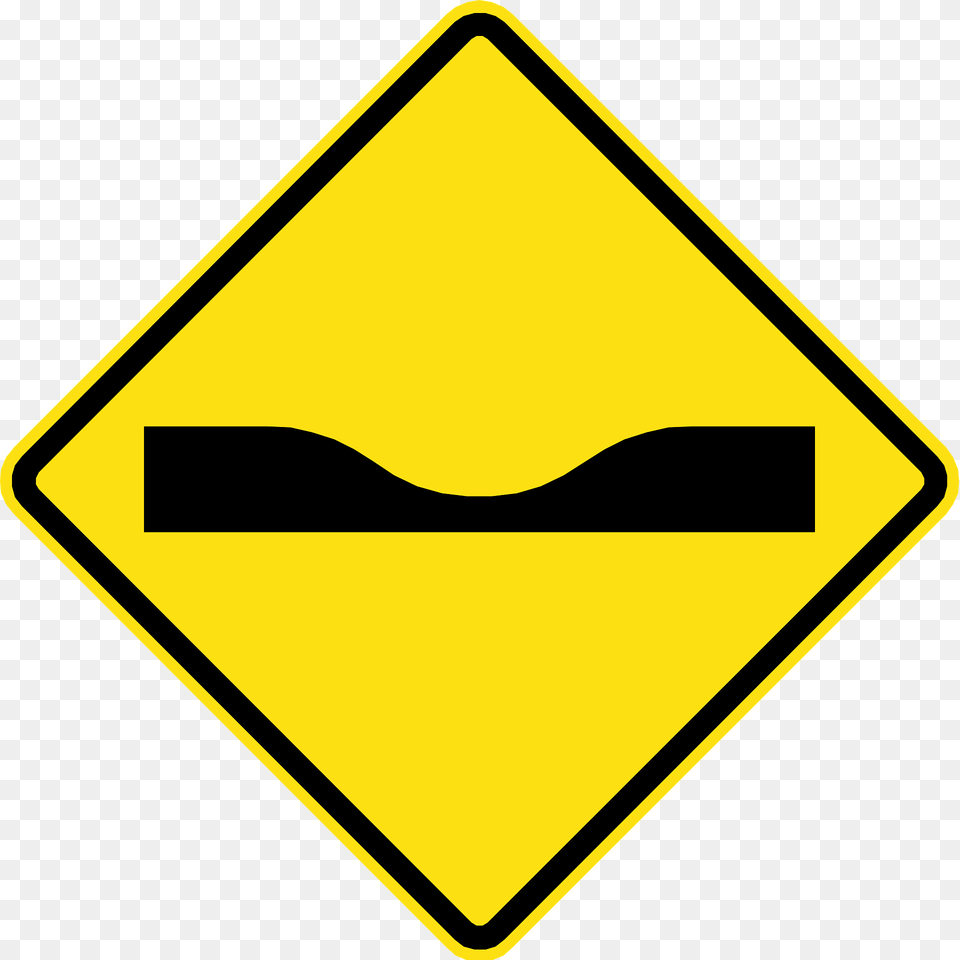 Dip In Road Sign In Chile Clipart, Road Sign, Symbol Png