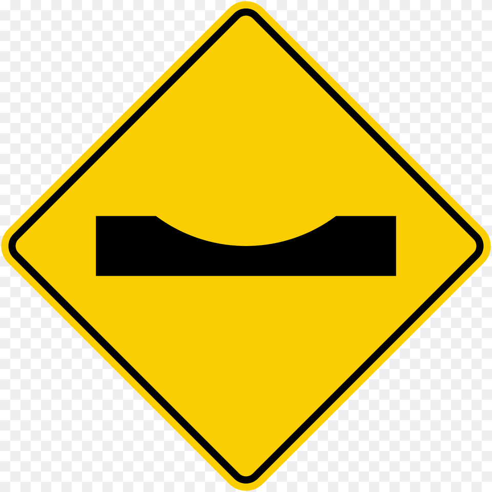 Dip In Road Sign In Colombia Clipart, Road Sign, Symbol Free Transparent Png