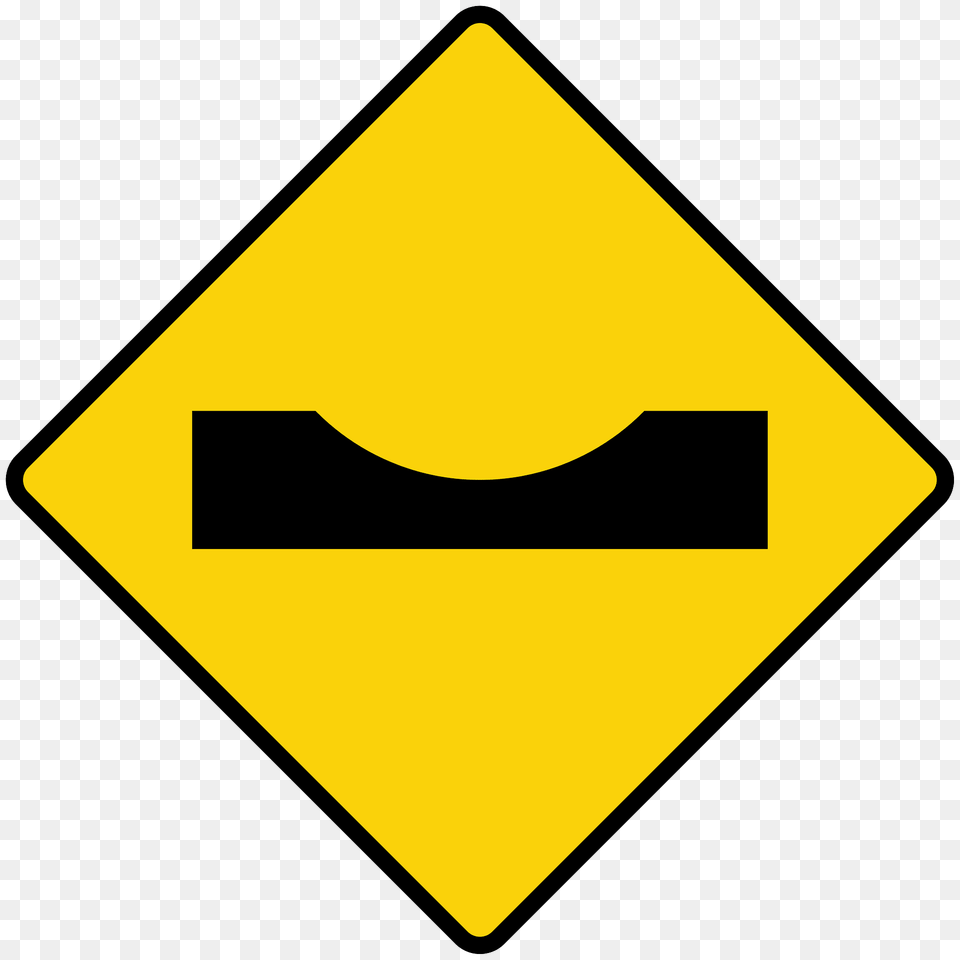 Dip In Road Sign In Liberia Clipart, Symbol, Road Sign Free Png