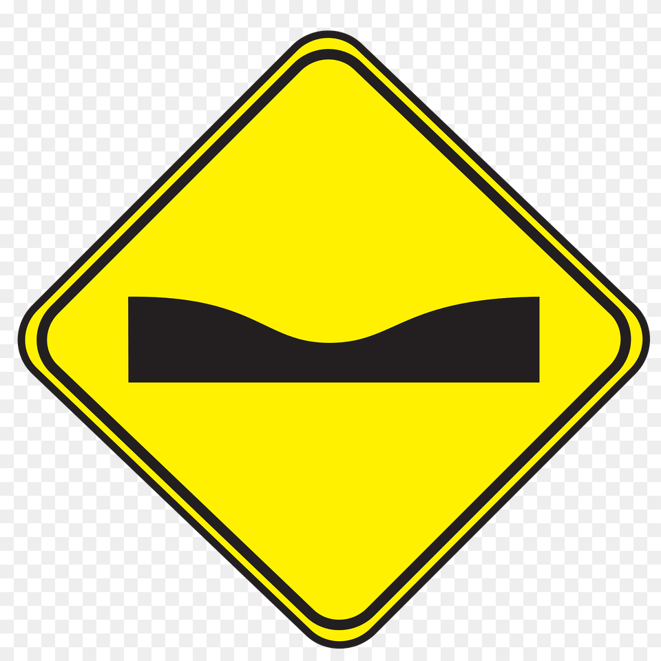 Dip In Road Sign In Uruguay Clipart, Symbol, Road Sign Free Transparent Png