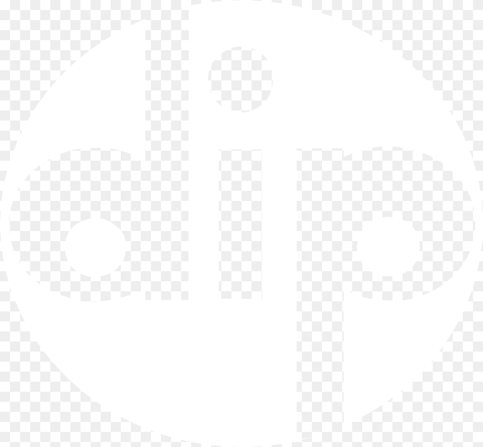 Dip Logo Black And White Circle, Stencil, Symbol, Sign, Disk Png