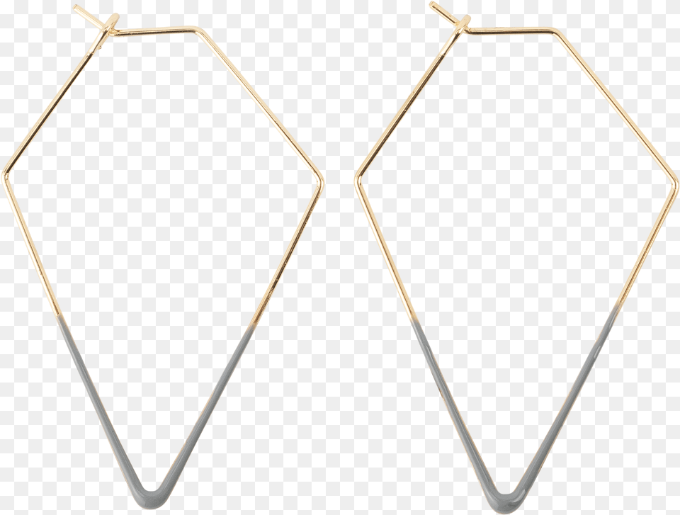 Dipped Triangle In Light Gray Earrings Earrings, Accessories, Jewelry, Necklace, Diamond Free Png Download
