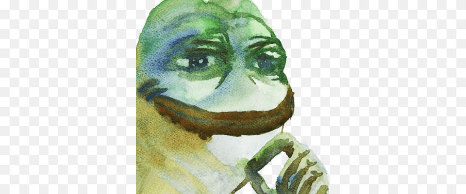 Dipper Flapagam Rare Pepe Card, Art, Person, Painting, Head Free Png Download