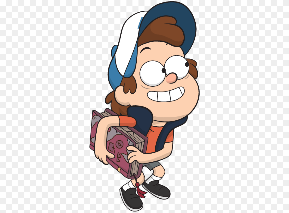 Dipper Pines Holding Book, Cartoon, Baby, Person Png Image