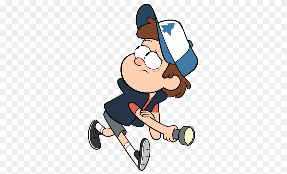 Dipper Pines Holding Flash Light, Baby, Person, Face, Head Free Png Download