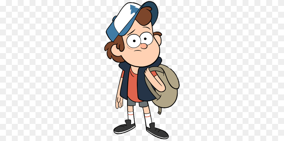 Dipper Pines With Backpack, Baby, Person, Face, Head Free Png Download