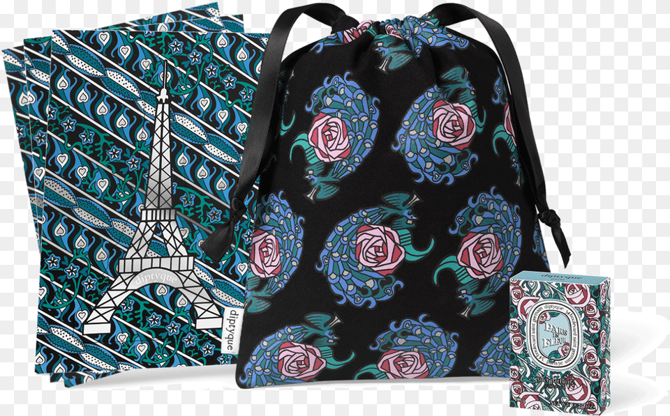 Diptyque Paris En Fleur, Accessories, Bag, Handbag, Pattern Free Transparent Png