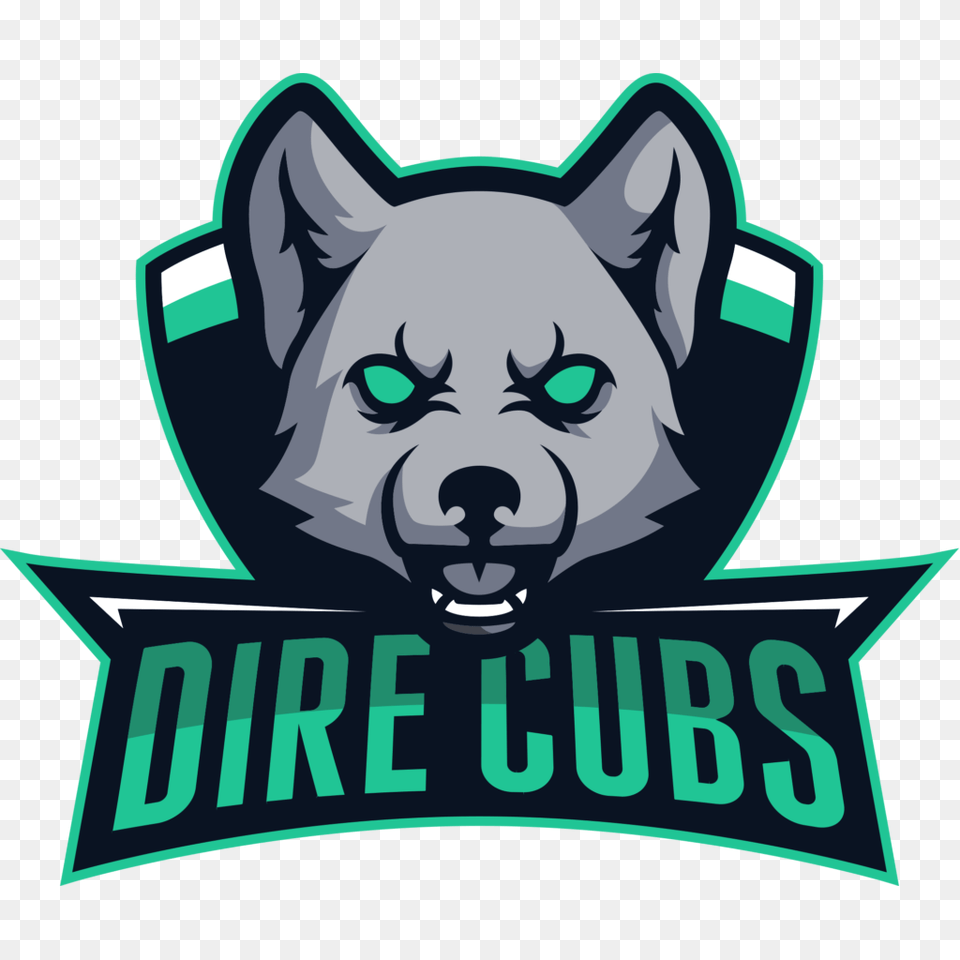 Dire Cubs, Logo, Face, Head, Person Free Png Download