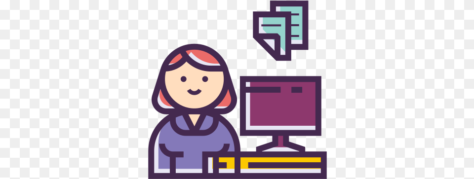 Direct Admission Vector Icons Computer Desk, Electronics, Pc, Face, Head Free Png Download