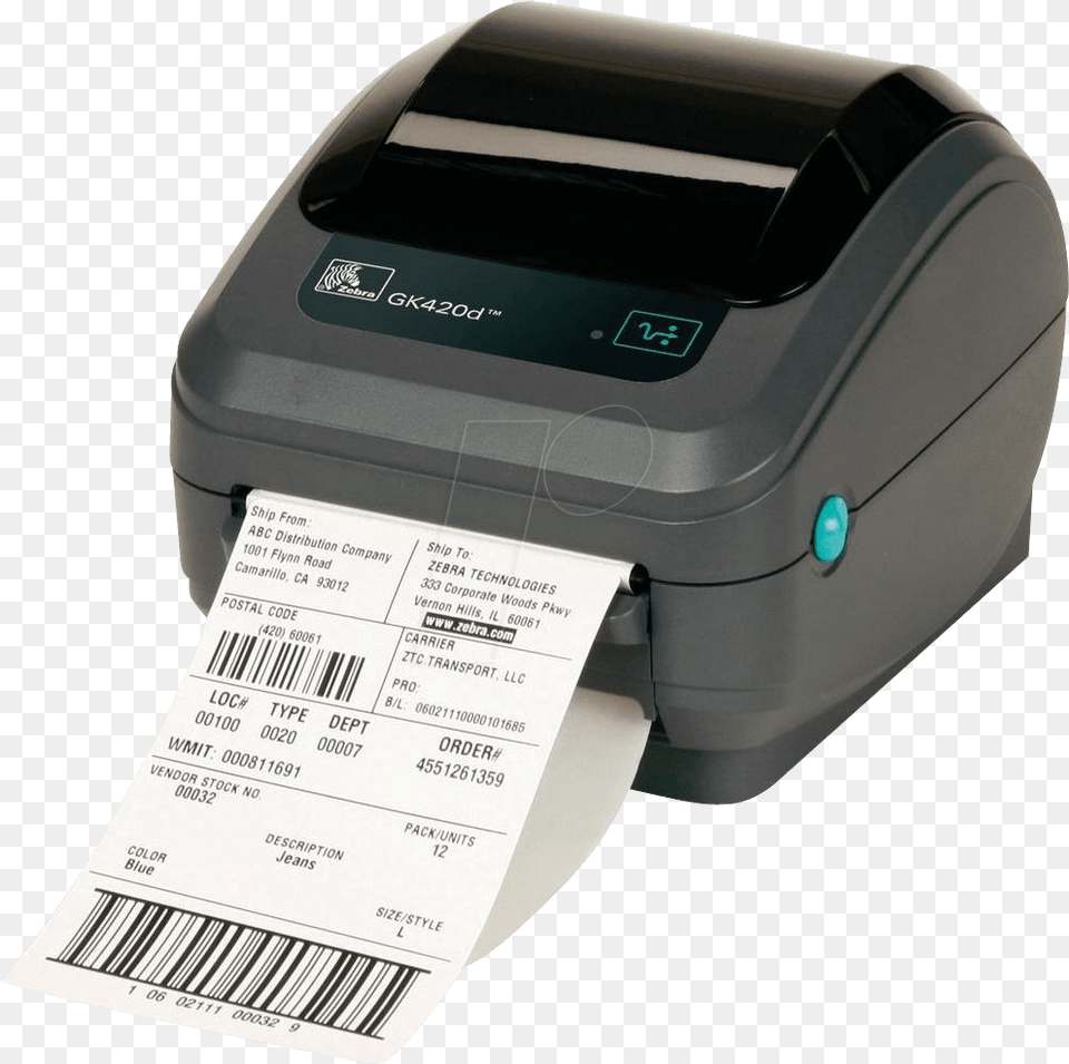 Direct Thermal Printer Zebra Zebra, Computer Hardware, Electronics, Hardware, Machine Free Png Download