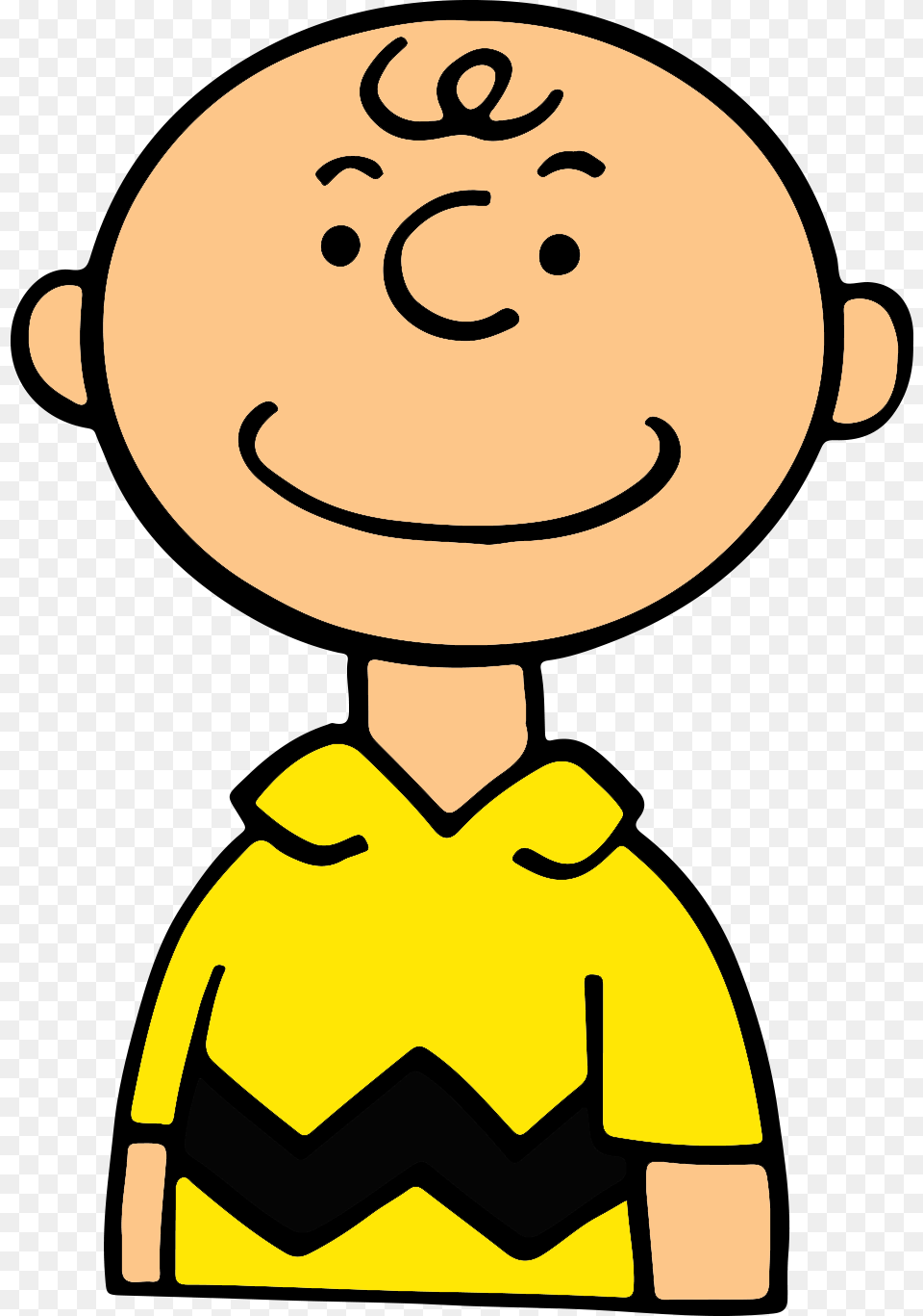 Directed Drawing Line Drawing Of Charlie Brown, Face, Head, Person, Toy Png