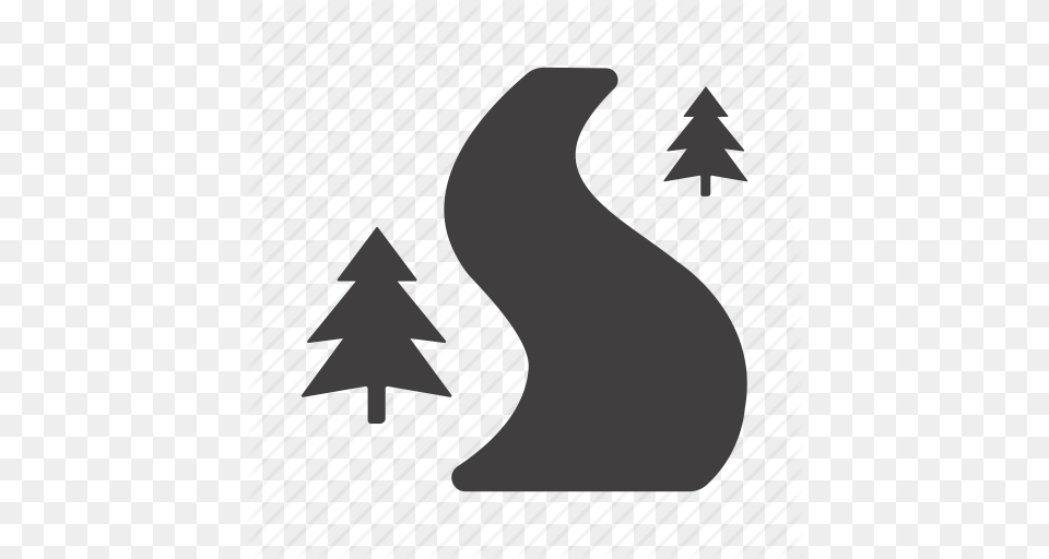 Direction Forest Path Pathway Road Trees Way Icon, Text Free Transparent Png