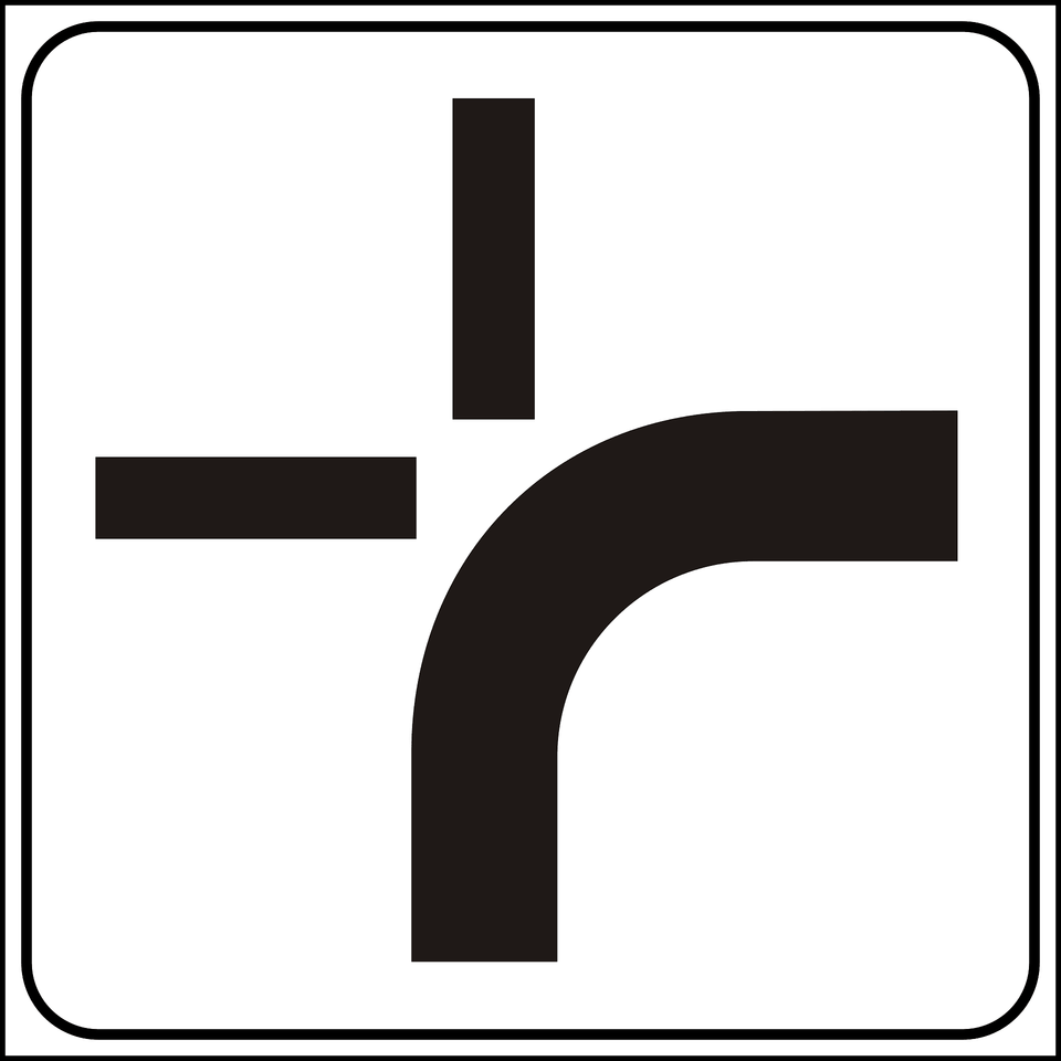 Direction Of Main Road Clipart, Sign, Symbol, Road Sign Png