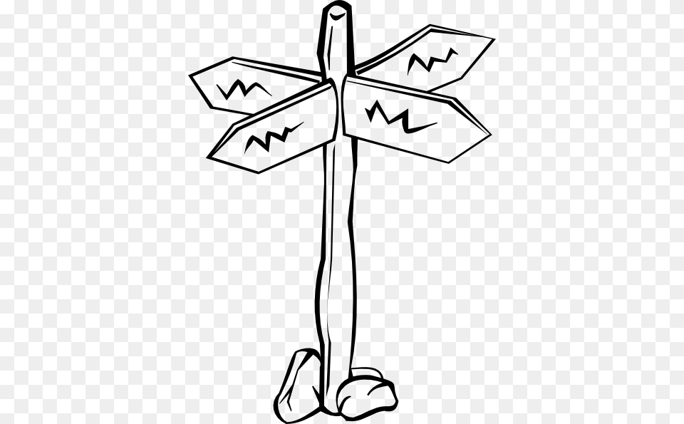 Direction Sign Clip Art, Cross, Symbol Free Png Download