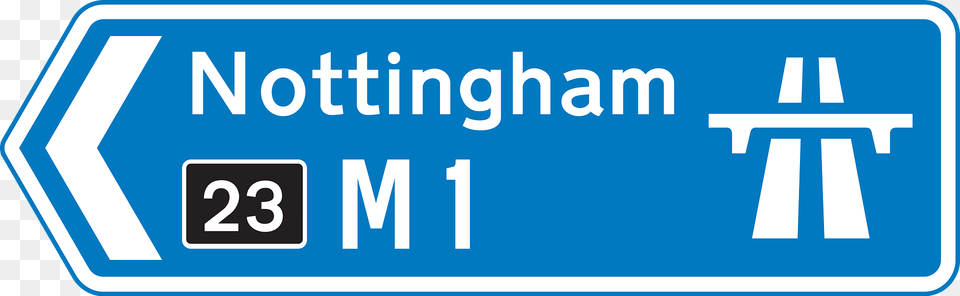 Direction To A Motorway, Sign, Symbol, Road Sign, Text Png