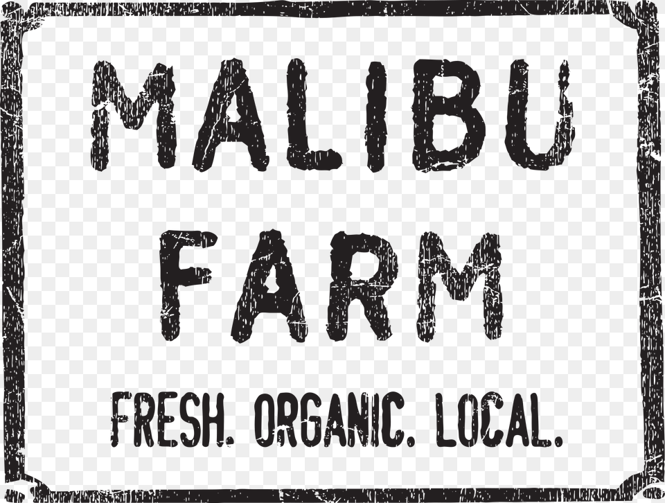 Directly Overlooking The Atlantic Ocean Malibu Farm Malibu Farm Miami Beach Logo, Text, Blackboard Png