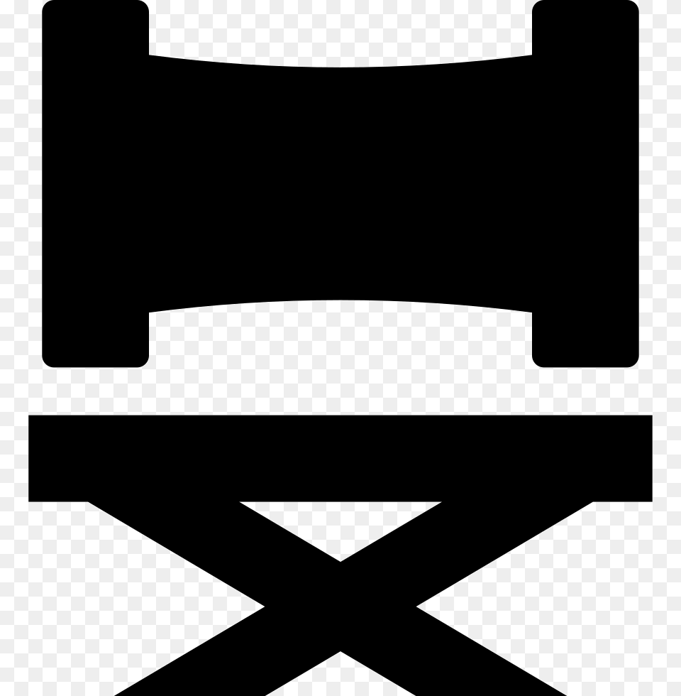 Director Chair Chair, Stencil, Symbol Png Image