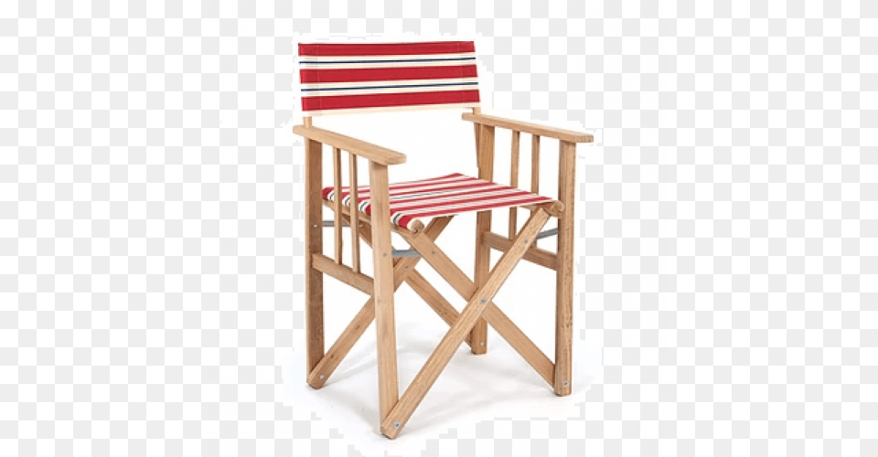 Director Chair Striped Fauteuil Metteur En Scene, Canvas, Furniture, Crib, Infant Bed Free Png