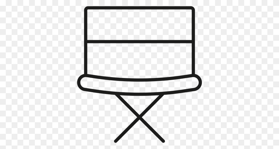 Director Chair Stroke Icon, Canvas, Blackboard Png