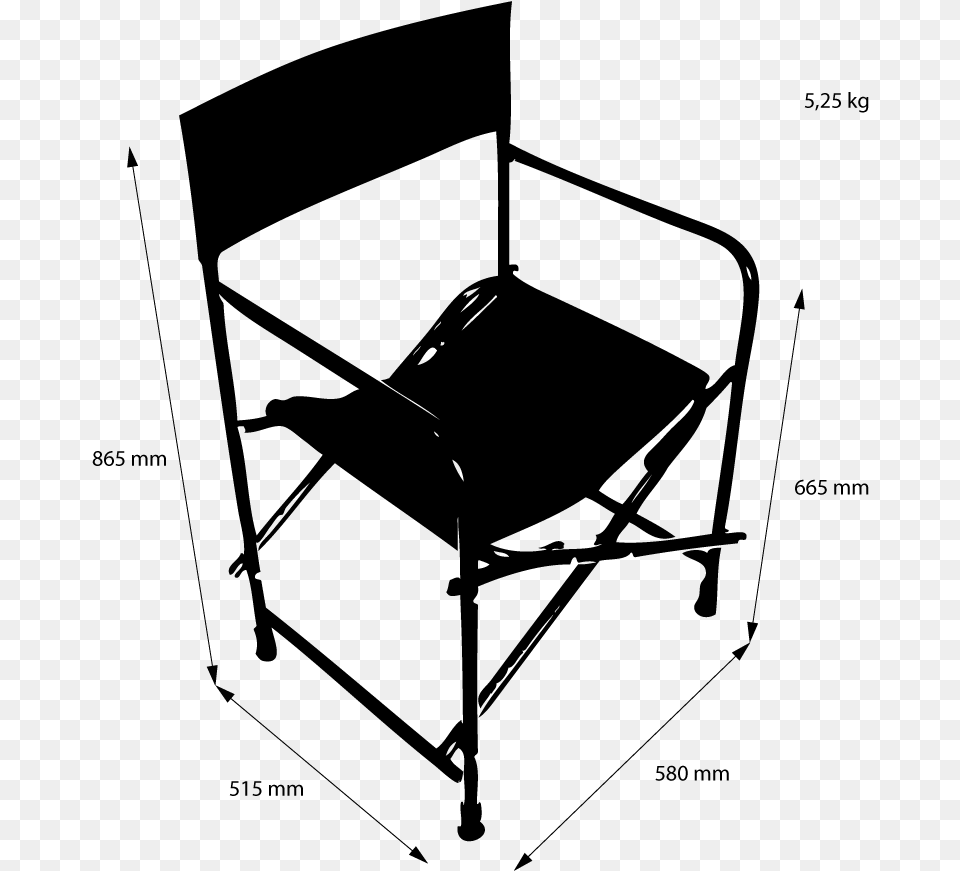 Director S Chair Dimensions Director Chair Dimensions, Gray Png Image