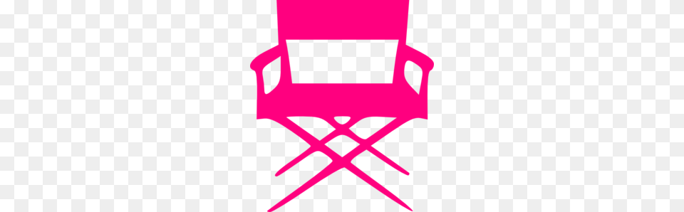 Director S Chair Pink Clip Art, Canvas, Furniture, Person Free Png