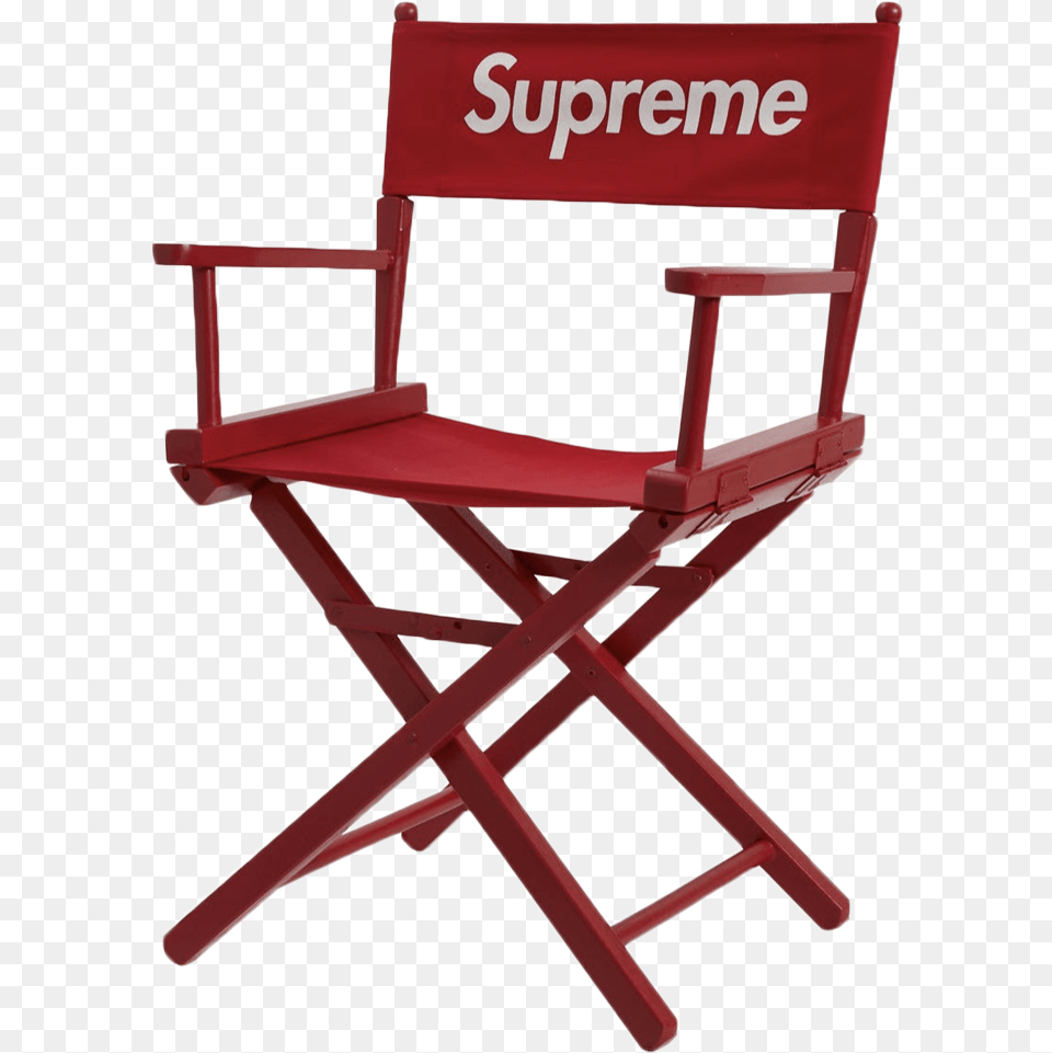 Director S Chair Supreme Directors Chair Red, Canvas, Furniture Free Transparent Png